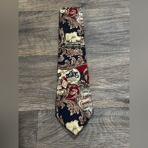 Vintage Tabasco Mens Necktie Silk Novelty Oyster Hot Sauce Classic LengthTie